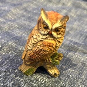 Handcrafted Brown Owl Figurine for Bird Lovers